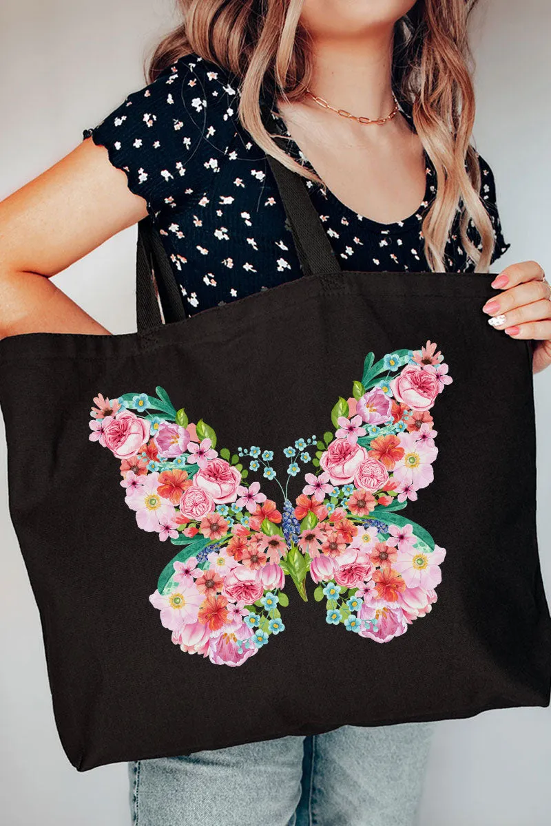 Butterfly Beauty Canvas Jumbo Tote