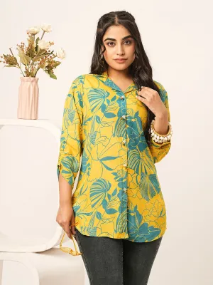 Buy Lapel Collar Multi Muslin Tunic for Women Online - Zola