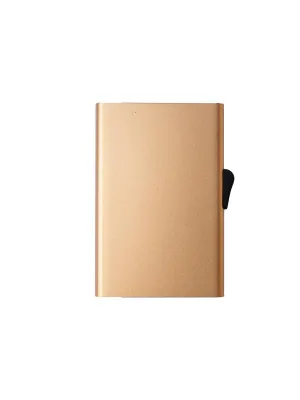 C-Secure Aluminium RFID Cardholder Beige