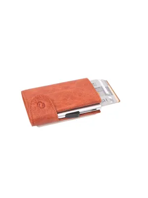 C-Secure Italian Leather RFID Wallet Cognac