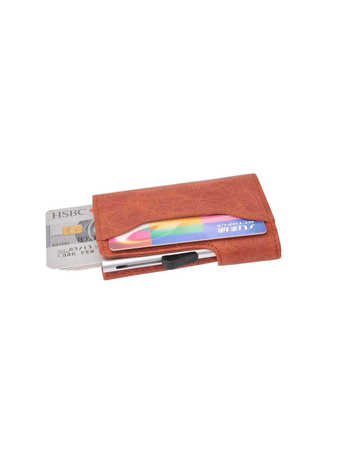 C-Secure Italian Leather RFID Wallet Cognac