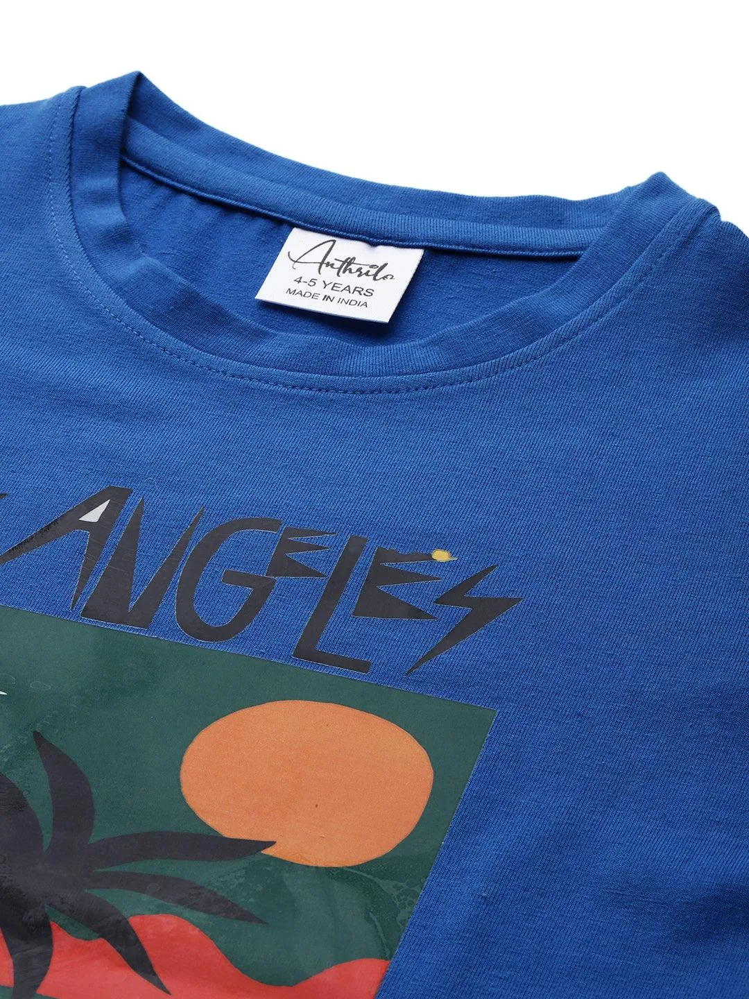 CALIFORNIA SHORT SLEEVE ROYAL BOYS T-SHIRT - BLUE