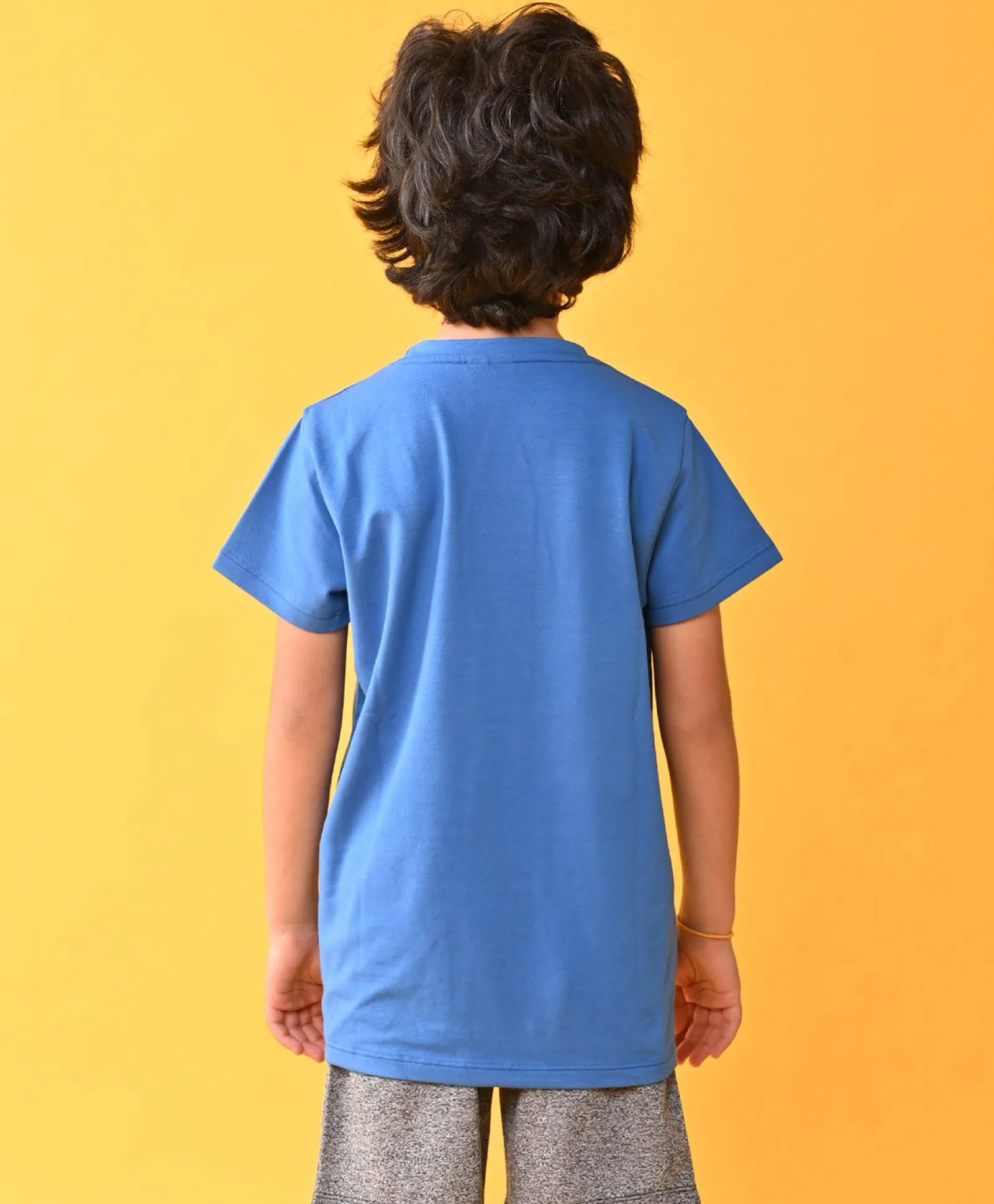 CALIFORNIA SHORT SLEEVE ROYAL BOYS T-SHIRT - BLUE
