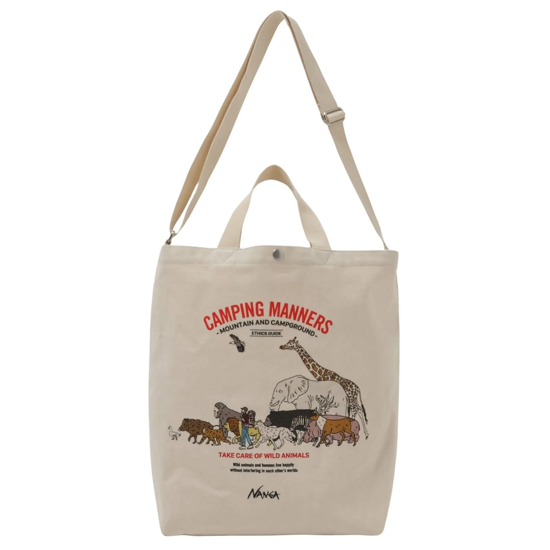 【直営店限定】CAMPING MANNERS CANVAS TOTE 2WAY BAG