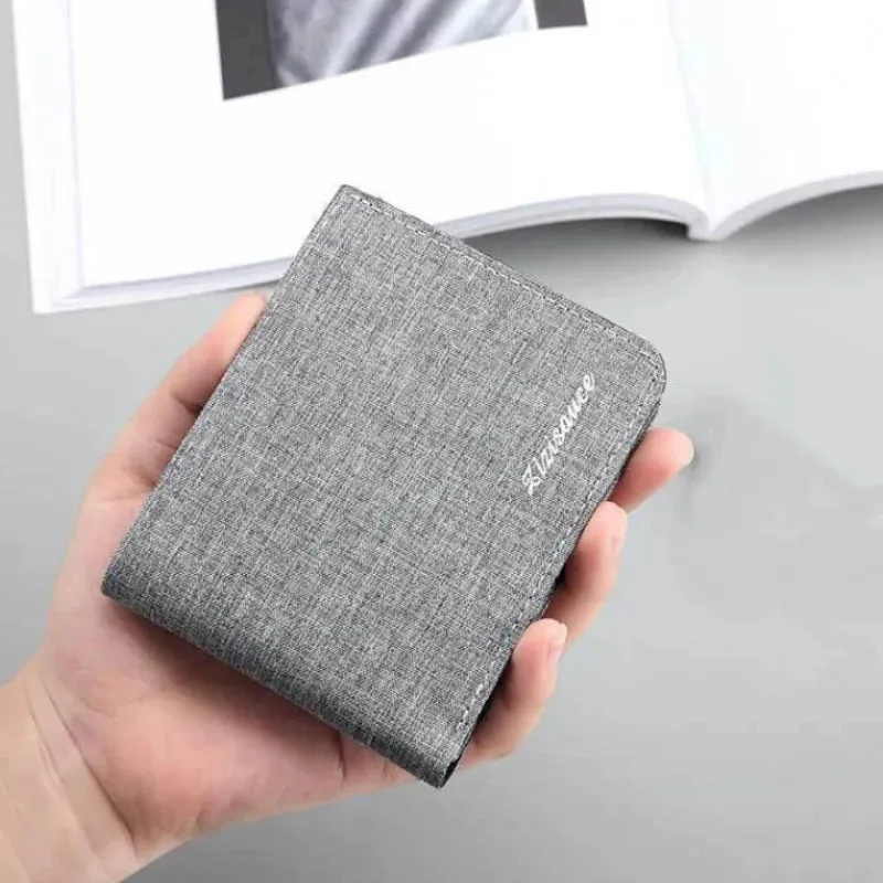 Canvas Wallet with Card and Coin Holders