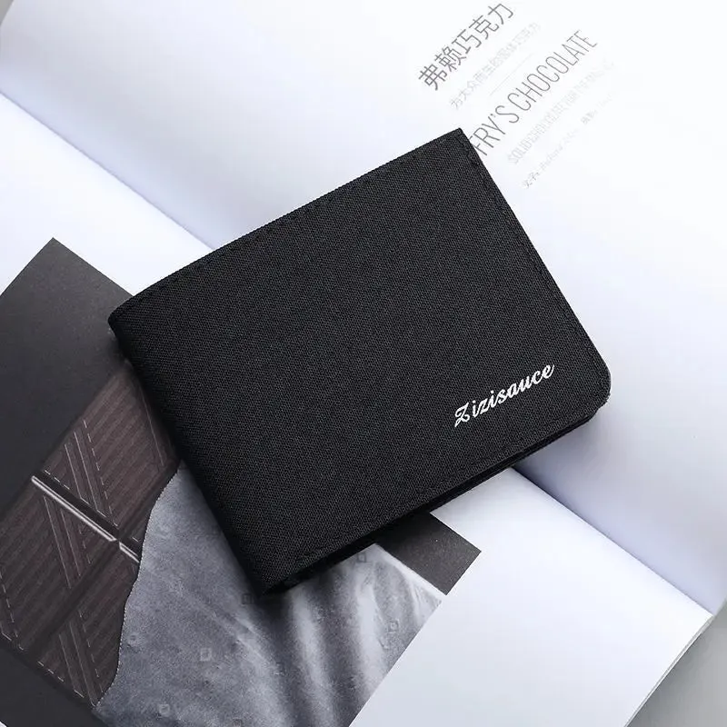 Canvas Wallet with Card and Coin Holders