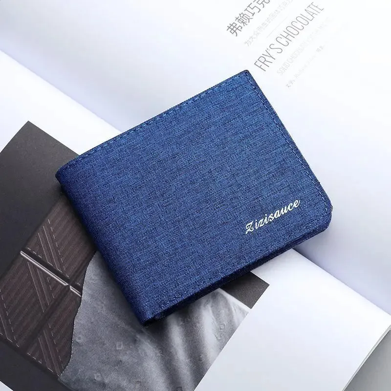 Canvas Wallet with Card and Coin Holders