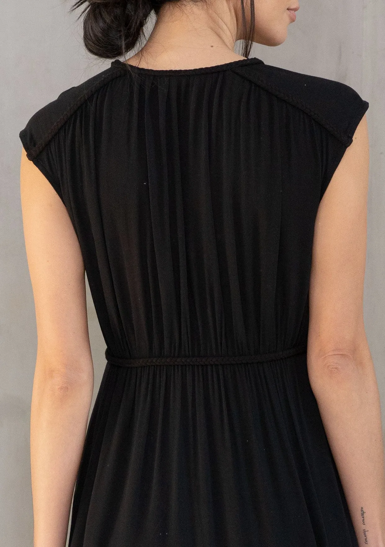 Cap Sleeve Button Front Tunic Top