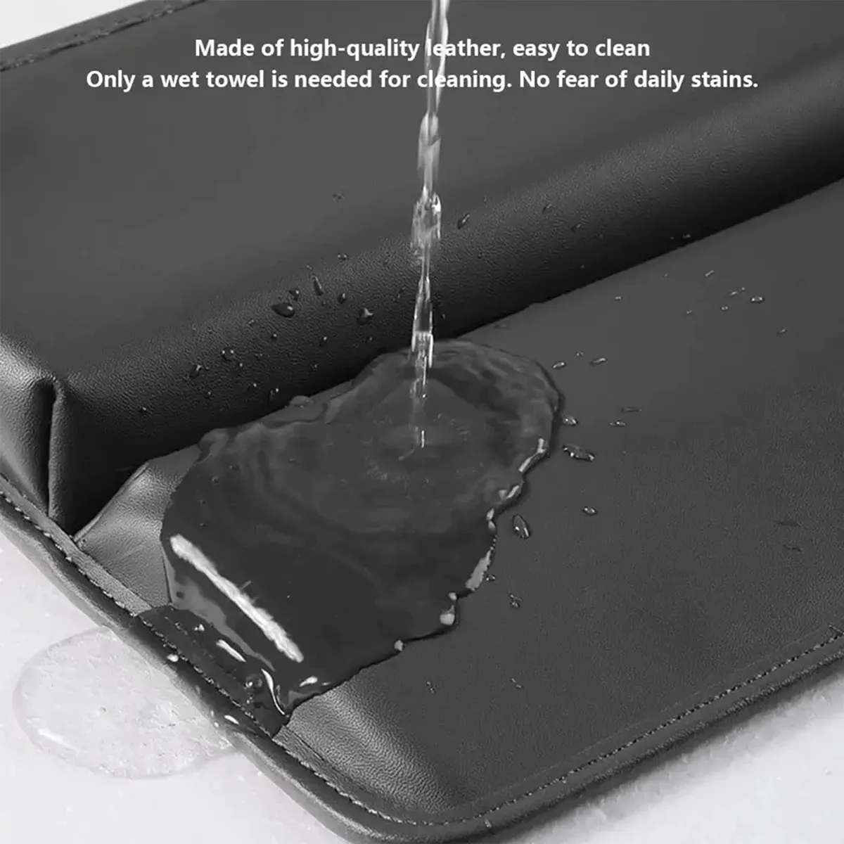 Car Seat Gap Filler Organizer, Custom-Fit For Car, Multifunctional PU Leather Console Side Pocket Organizer for Cellphones, Cards, Wallets, Keys WAWQ226