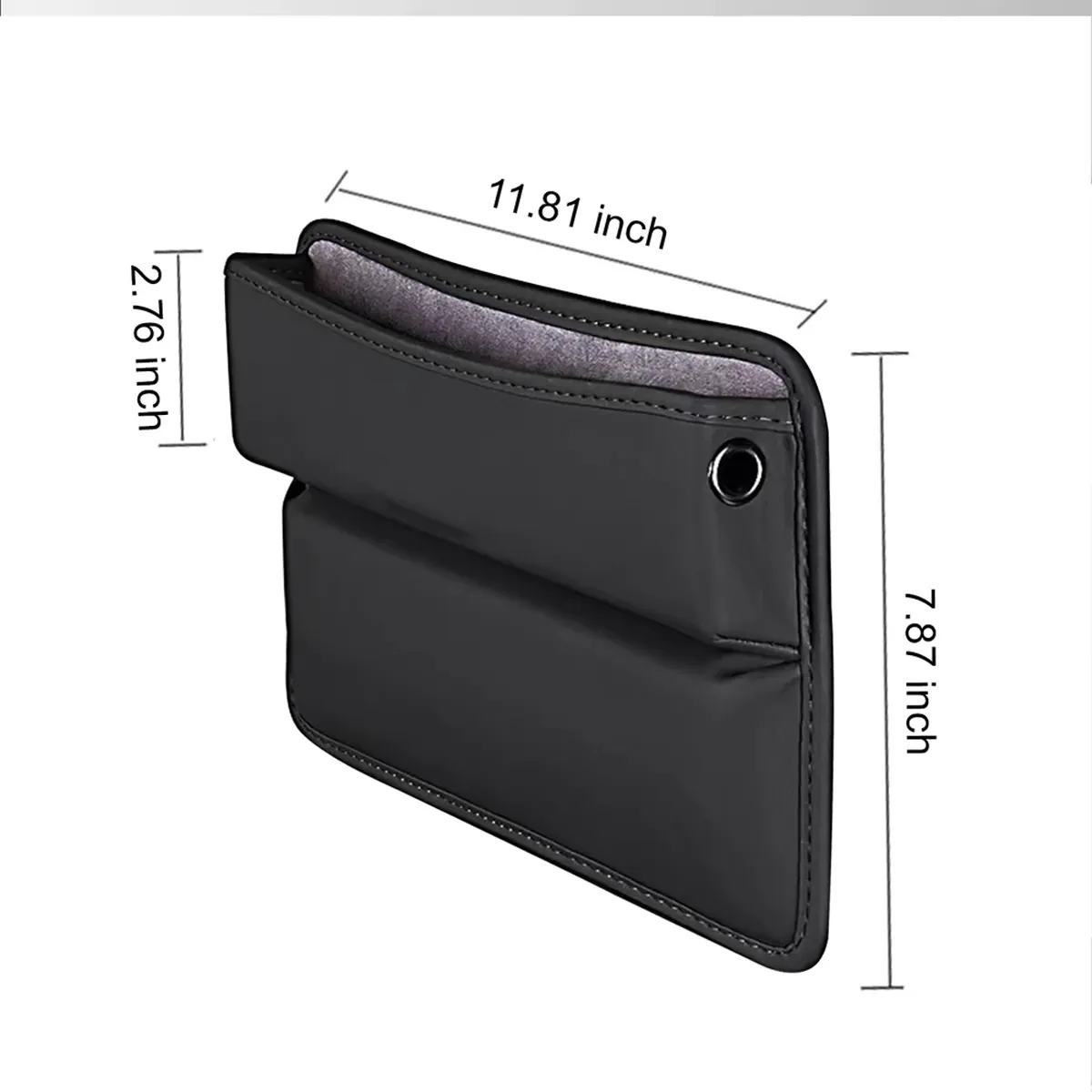 Car Seat Gap Filler Organizer, Custom-Fit For Car, Multifunctional PU Leather Console Side Pocket Organizer for Cellphones, Cards, Wallets, Keys WAWQ226
