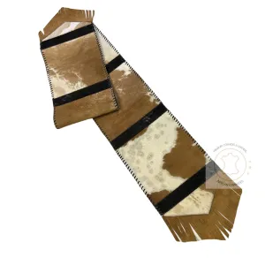 Caramel color Cowhide Table Runner - 8ft -  Table Decor Runner