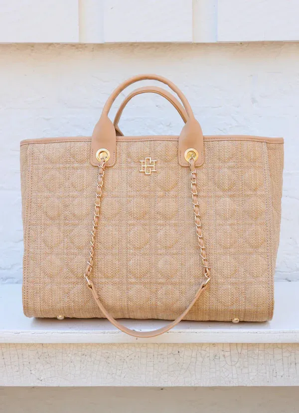 Caroline Hill - Melissa Tote Bag "Natural Quilted LQ"