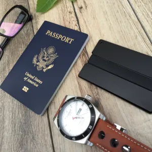 Carved Aluminum Metal Wallet