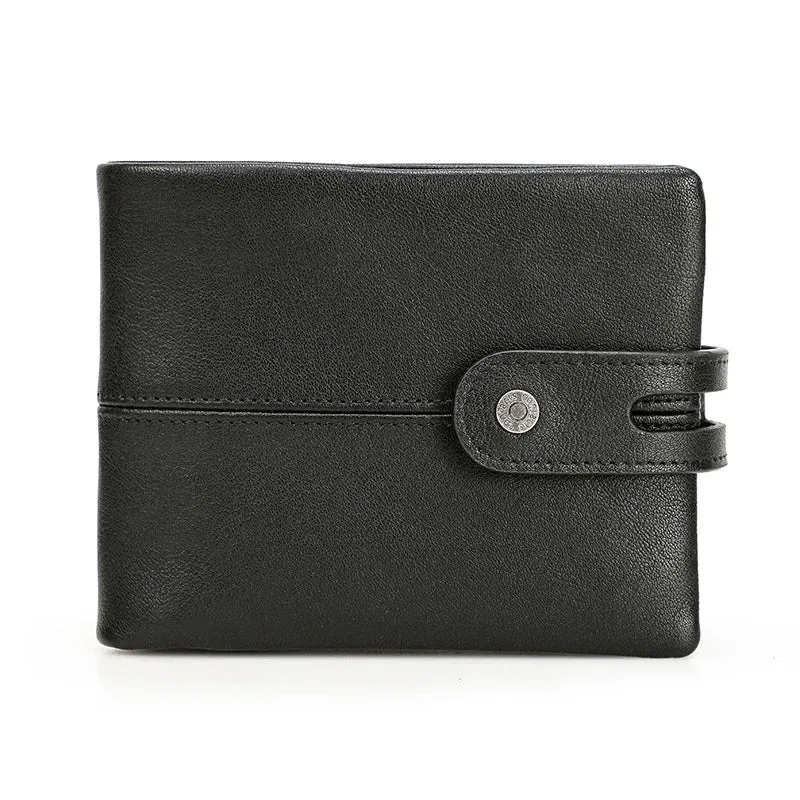 Casual Crazy Horse Leather Coin Purse