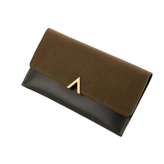 Casual Leather Hasp Wallet