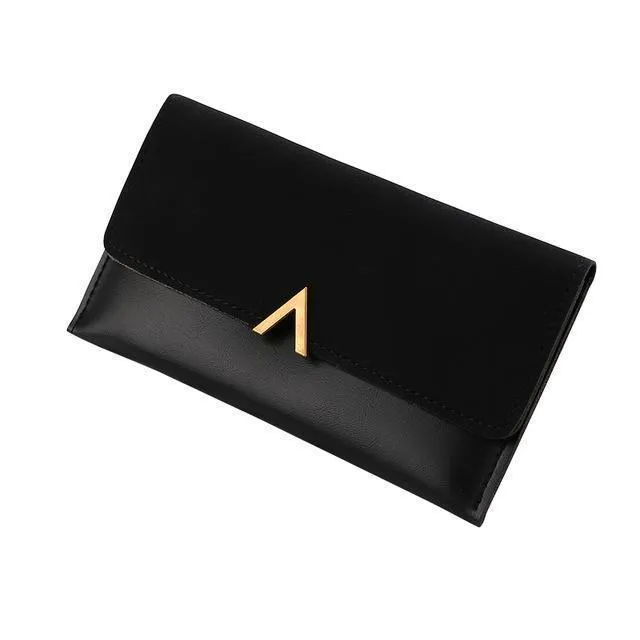 Casual Leather Hasp Wallet
