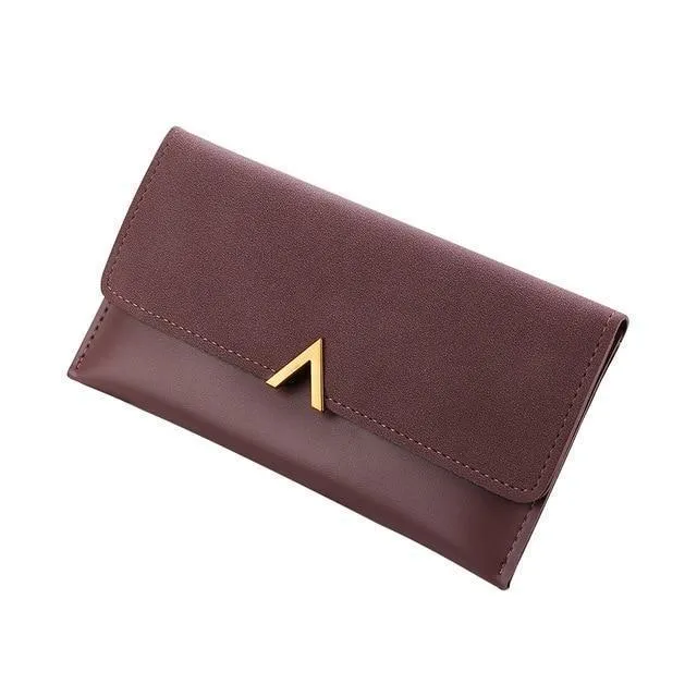 Casual Leather Hasp Wallet