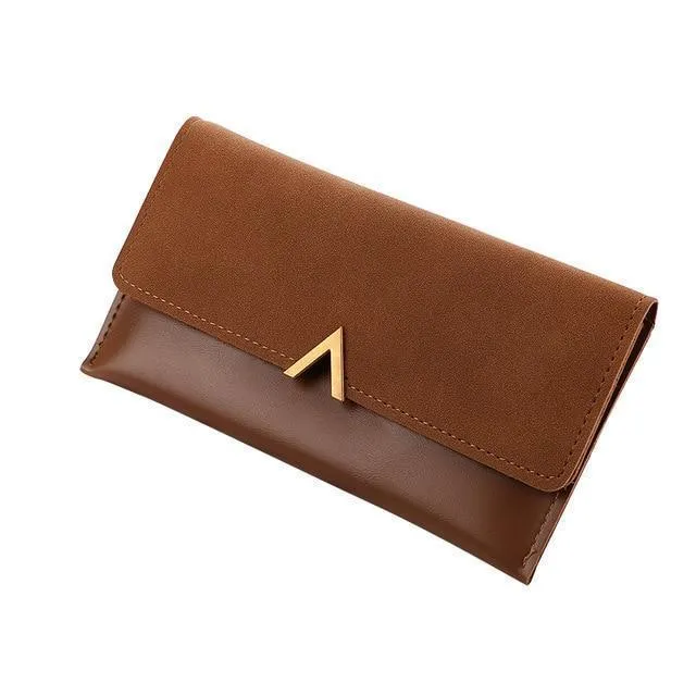 Casual Leather Hasp Wallet