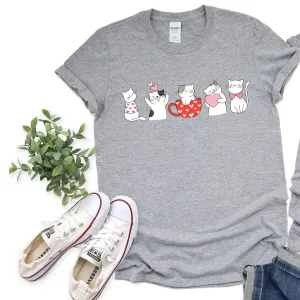 Cat Hearts Graphic Tee