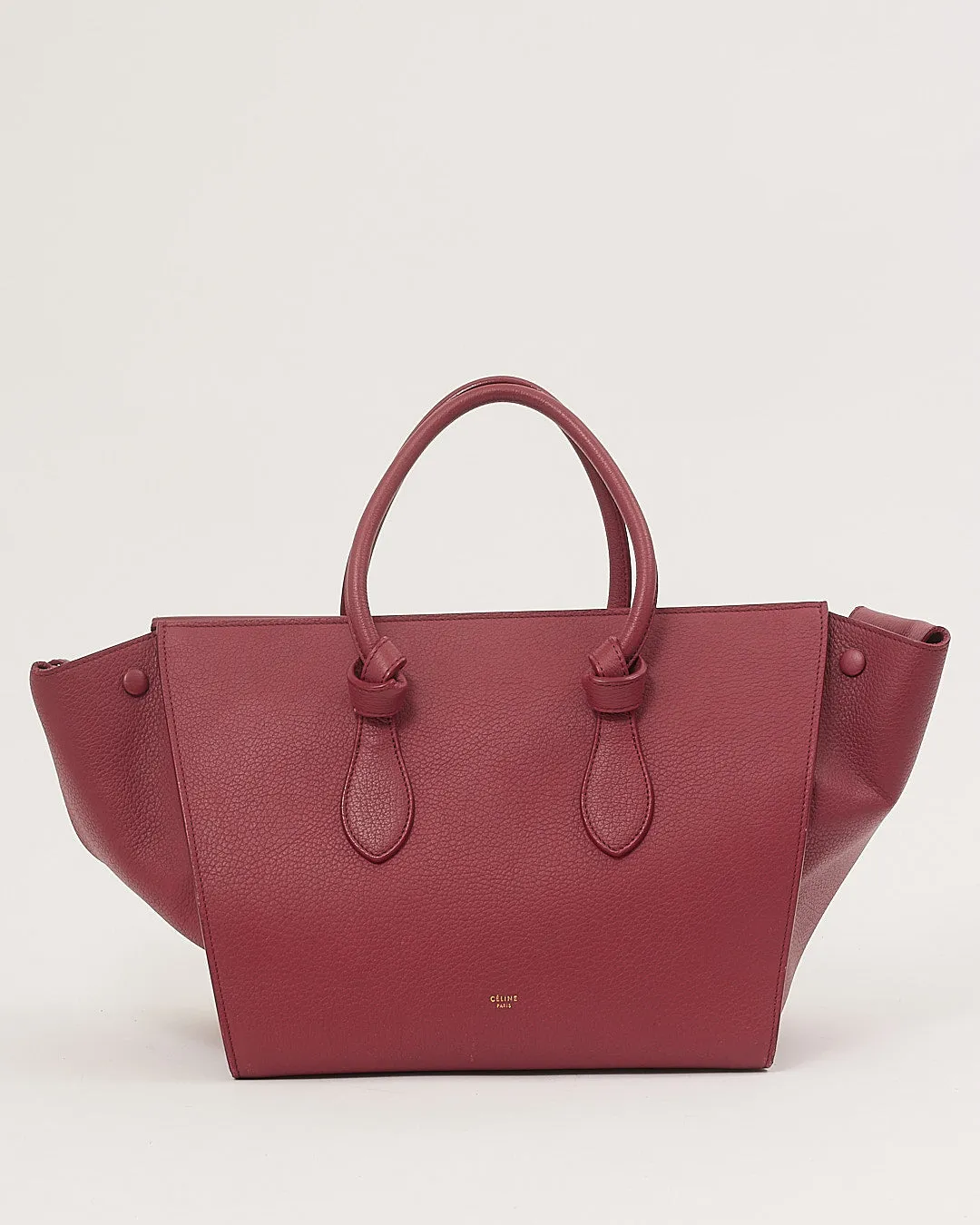 Celine Pink Leather Small Tie Knot Tote Bag