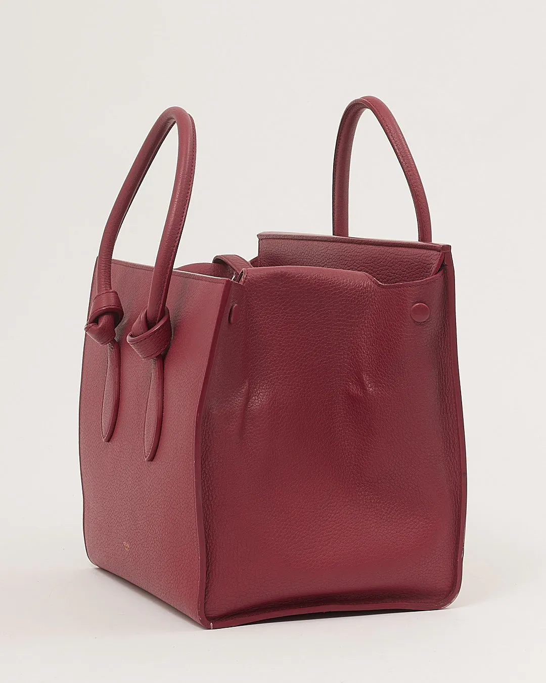 Celine Pink Leather Small Tie Knot Tote Bag