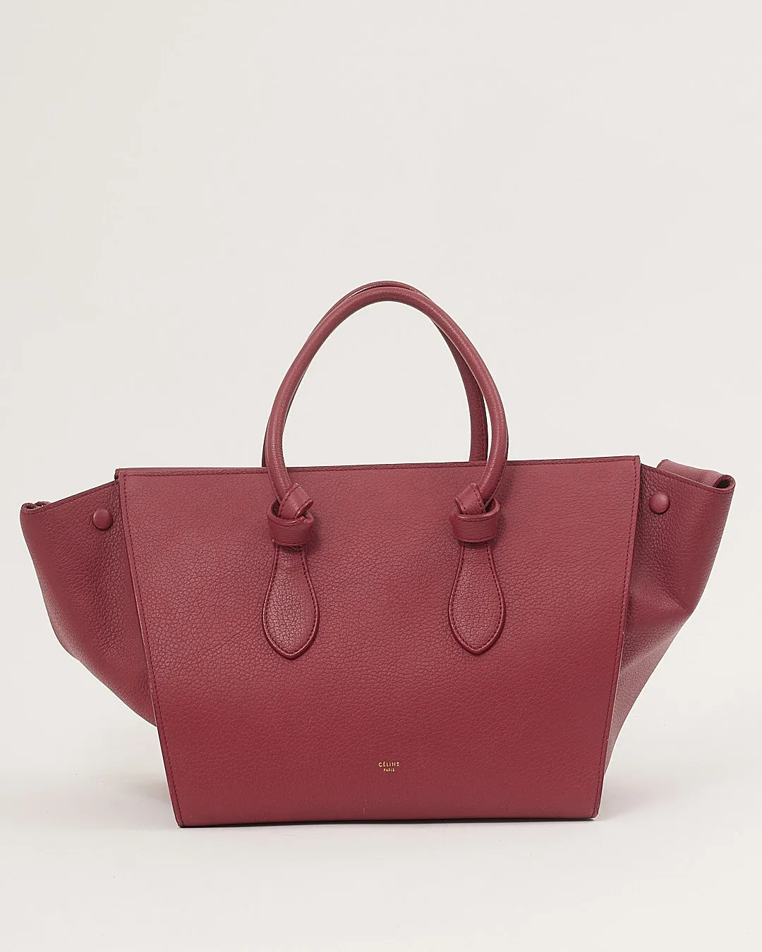 Celine Pink Leather Small Tie Knot Tote Bag