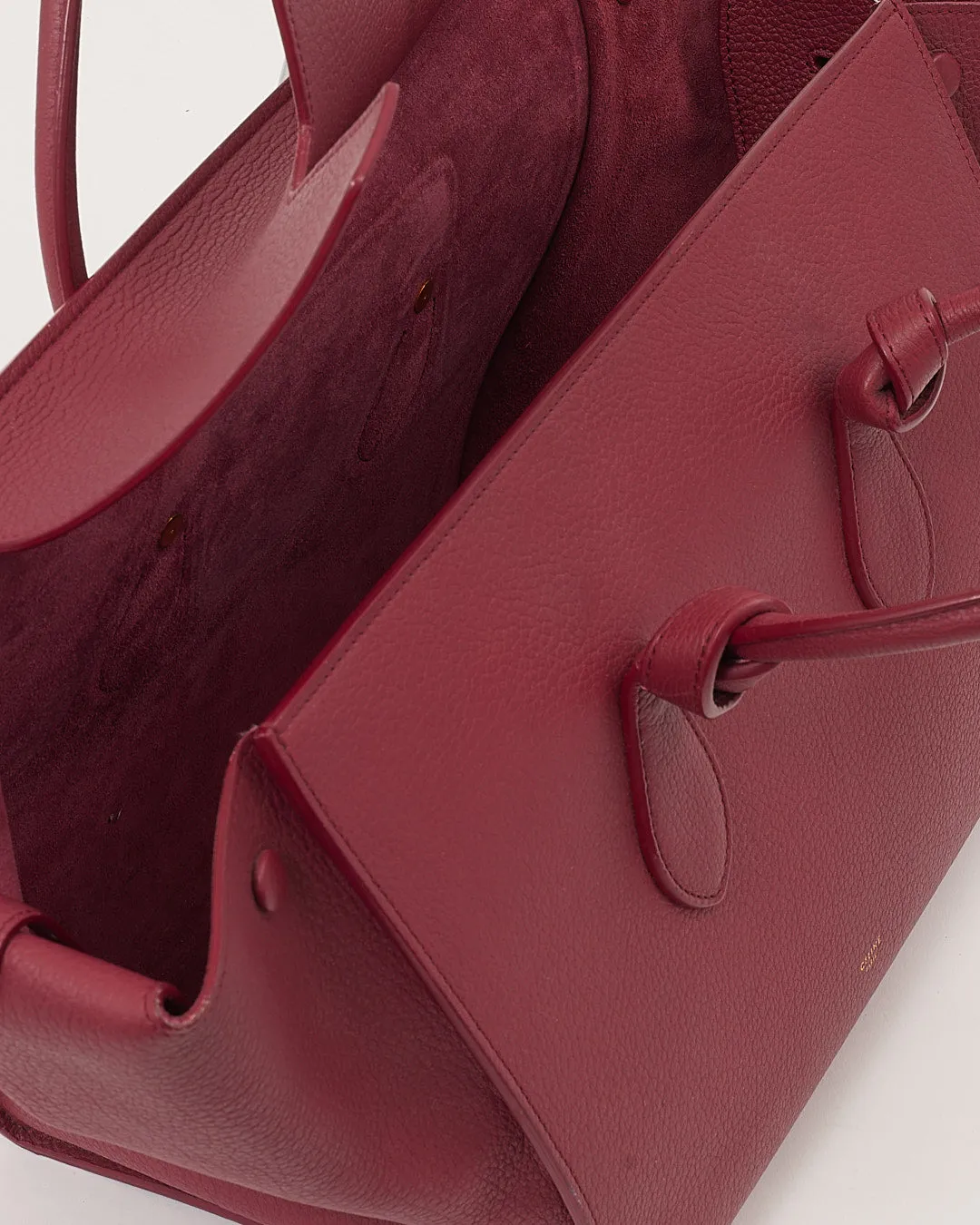 Celine Pink Leather Small Tie Knot Tote Bag