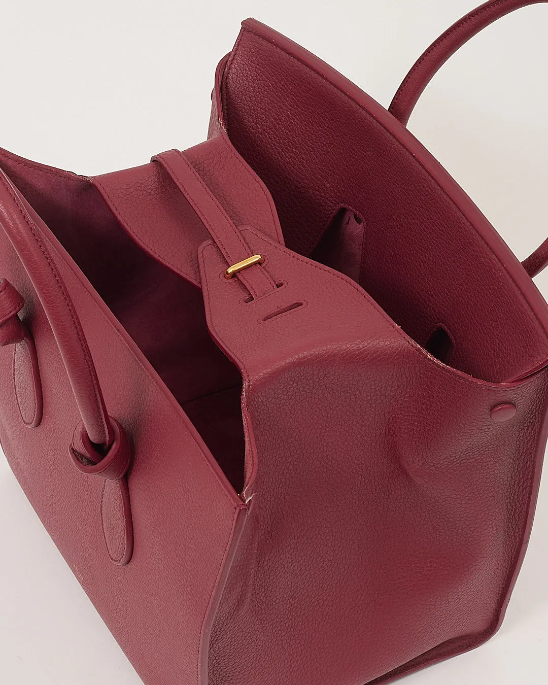 Celine Pink Leather Small Tie Knot Tote Bag
