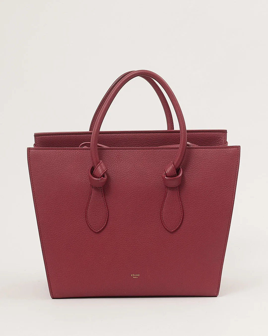 Celine Pink Leather Small Tie Knot Tote Bag