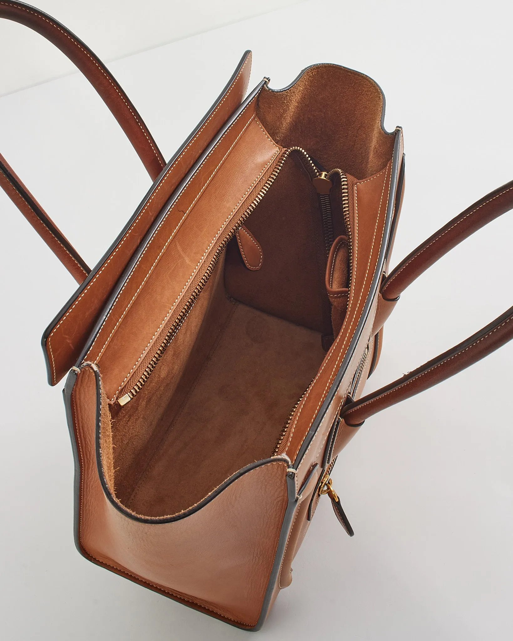 Celine Tan Smooth Leather Micro Luggage