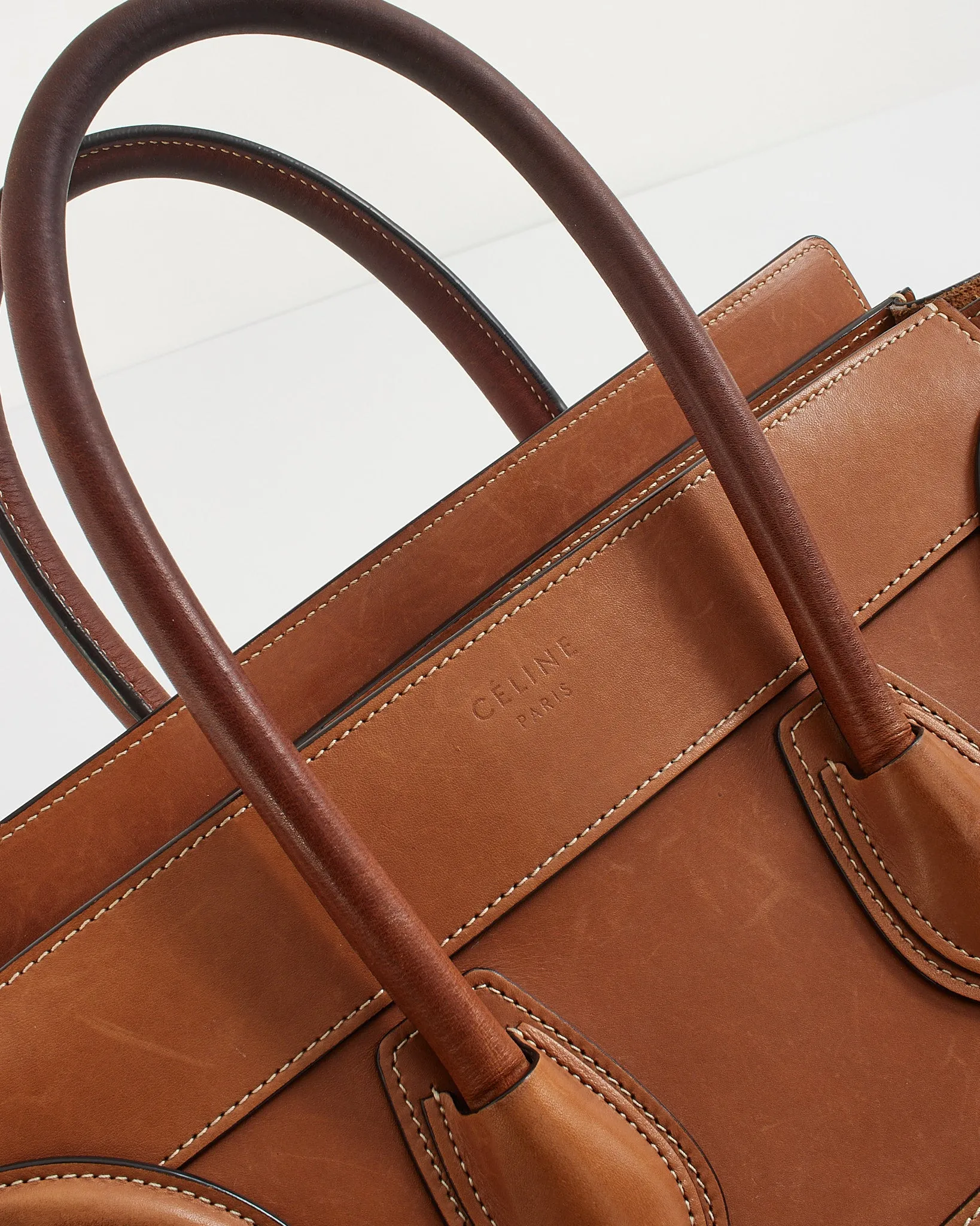 Celine Tan Smooth Leather Micro Luggage
