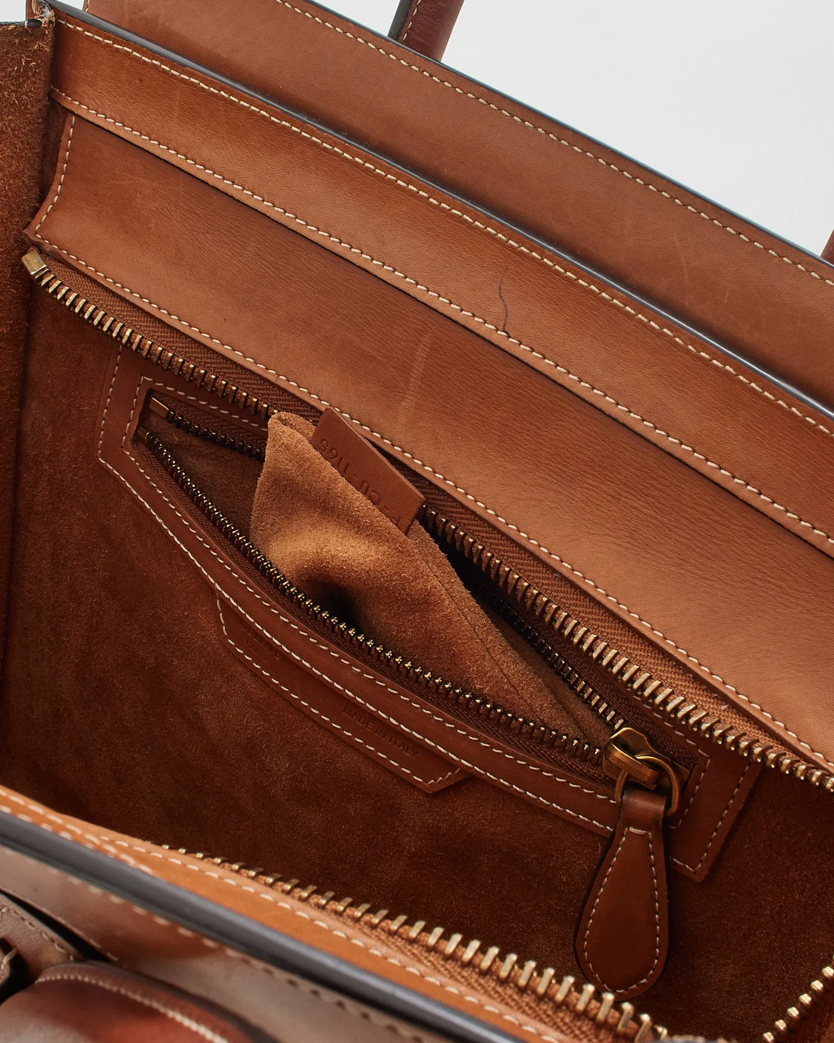 Celine Tan Smooth Leather Micro Luggage