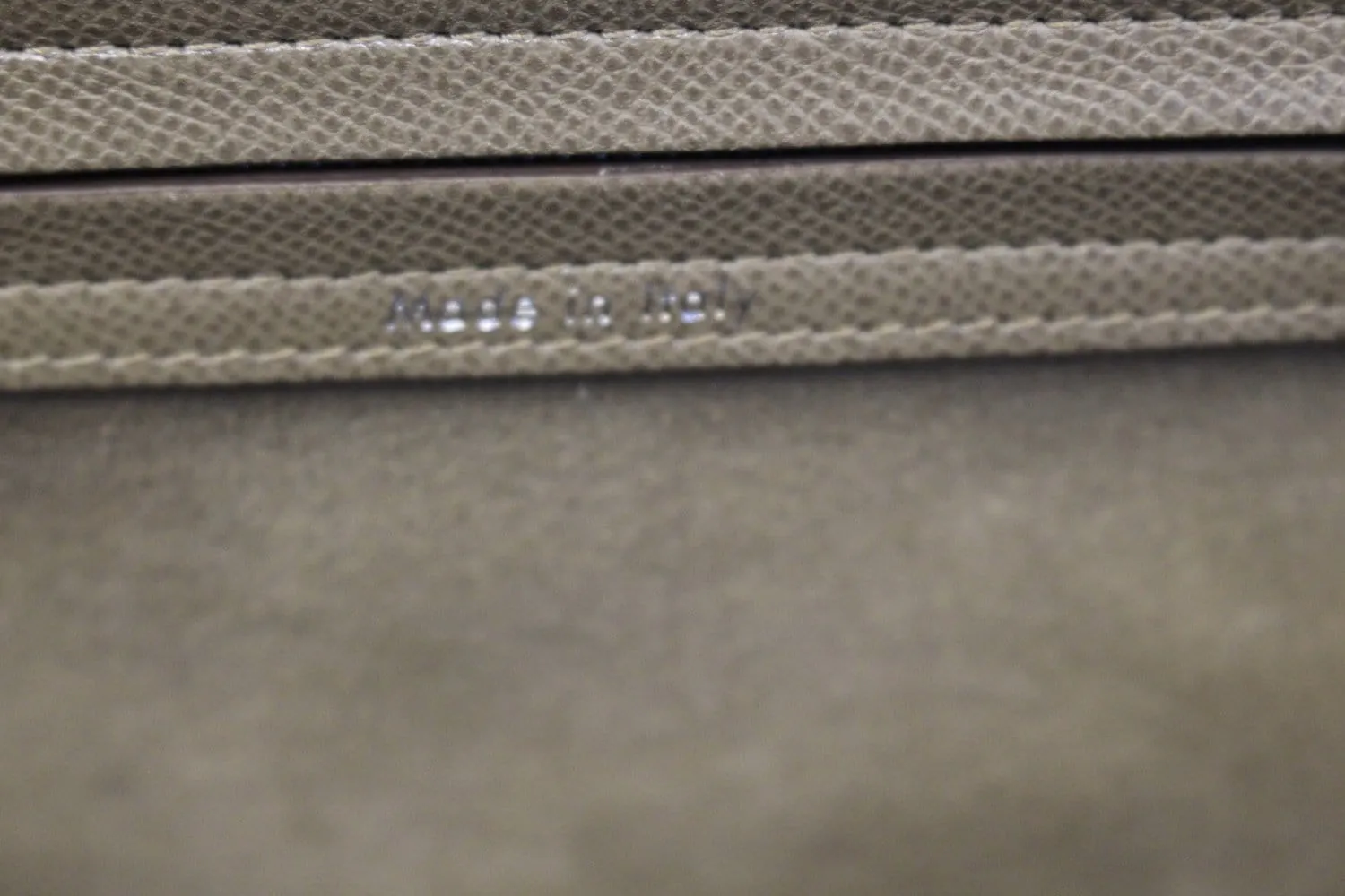 CELINE Taupe Grained Calfskin Leather Large Phantom Luggage Tote Bag