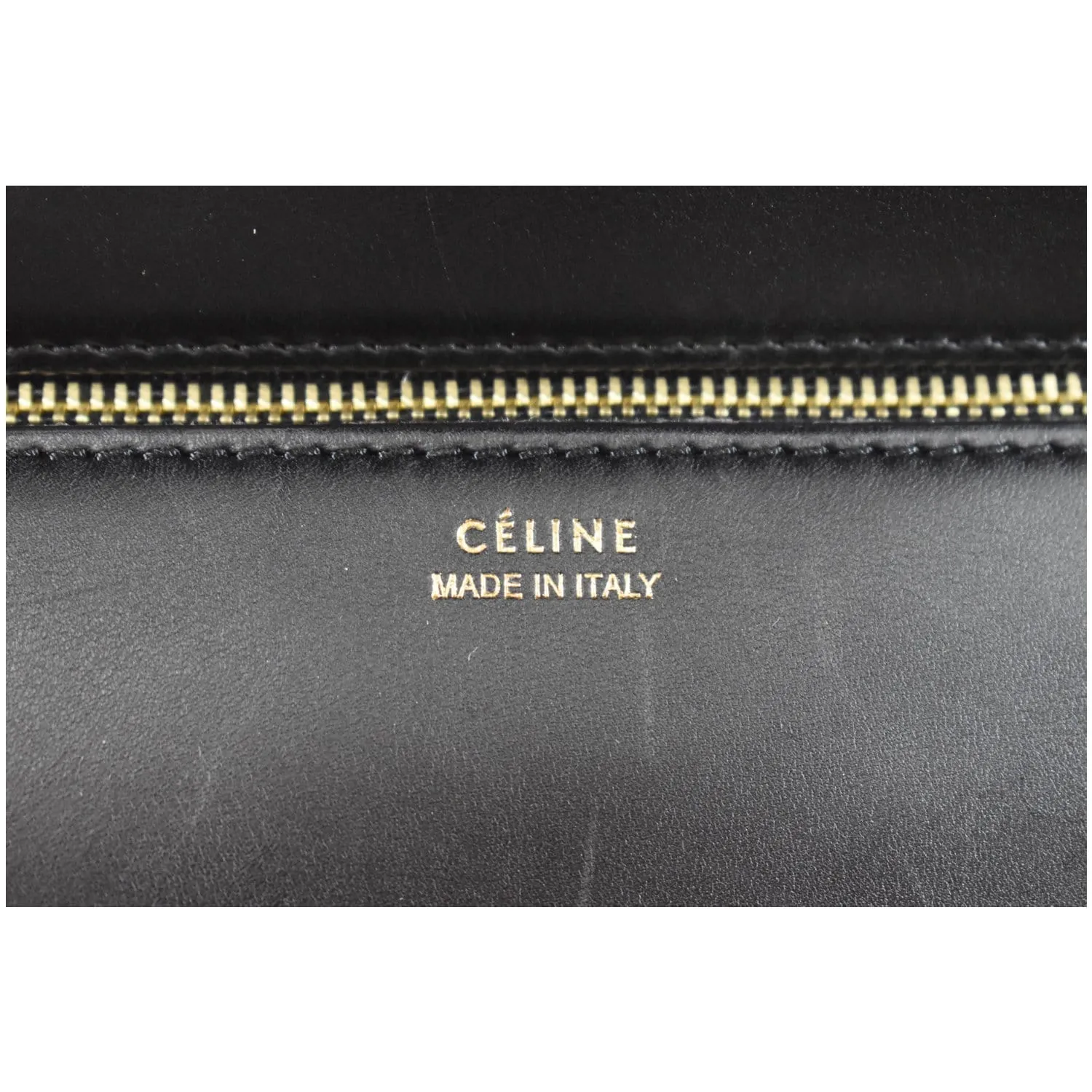 CELINE Tie Knot Felt Calfskin Tote Bag Grey/Black