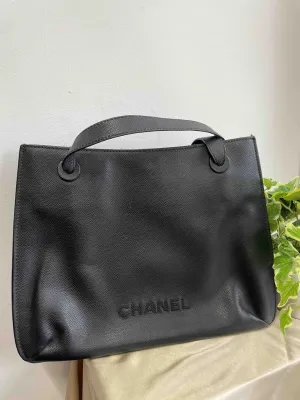 Chanel Tote Bag JX944 Black Leather Tote