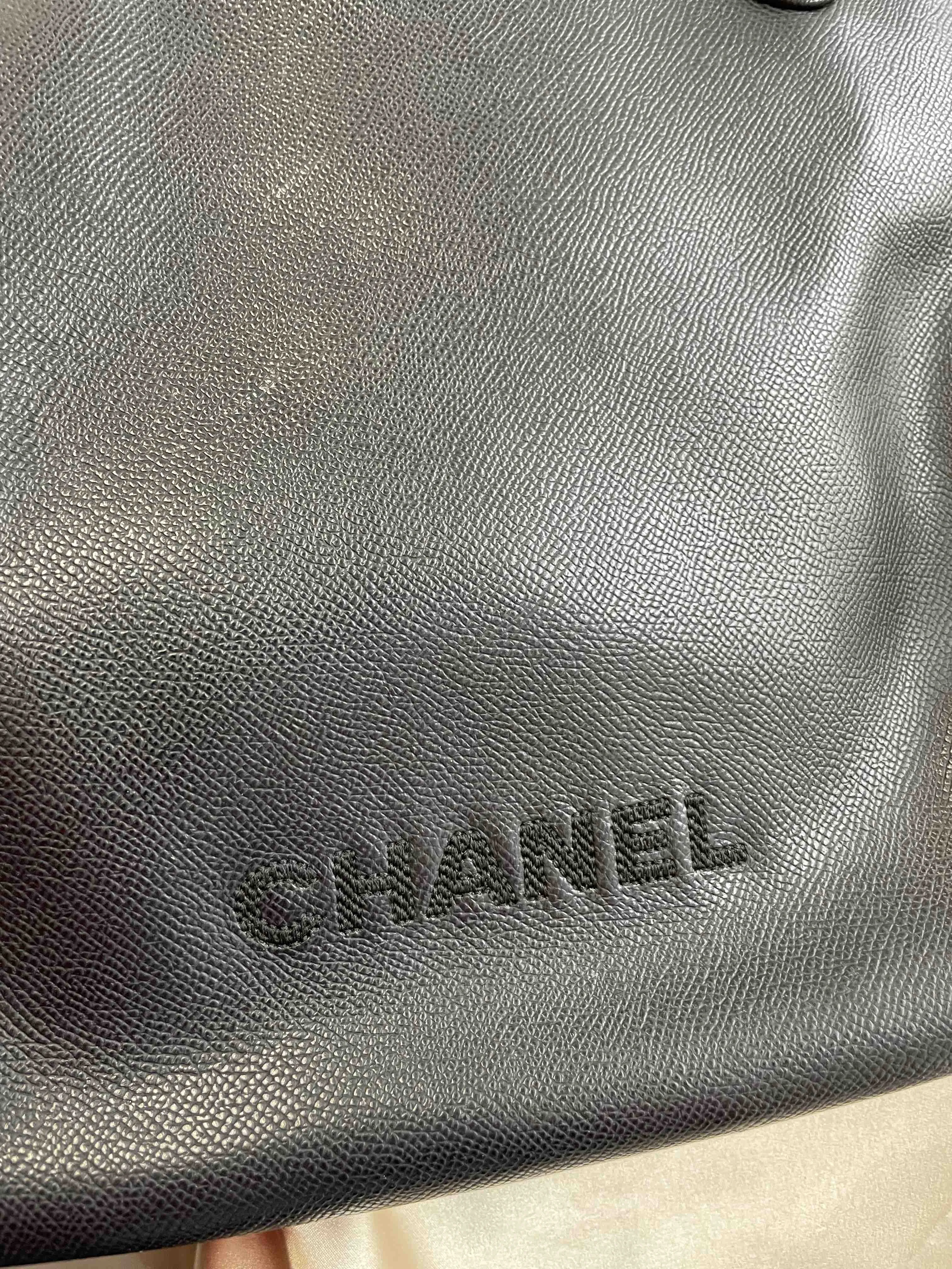 Chanel Tote Bag JX944 Black Leather Tote