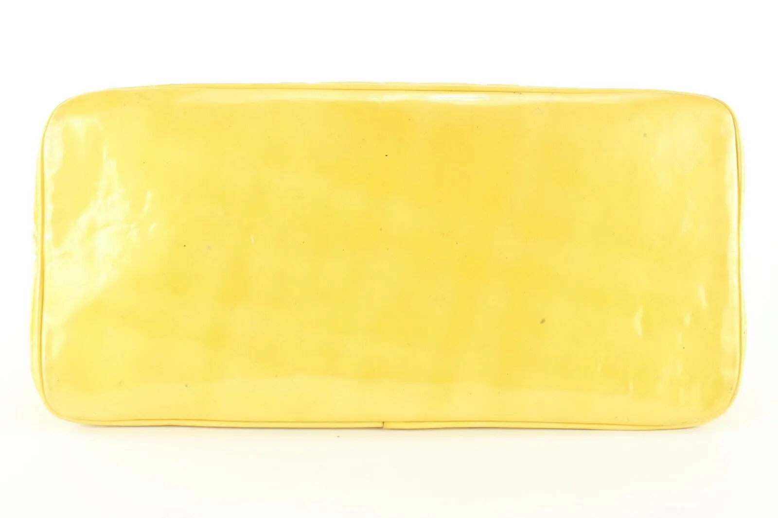 Chanel Yellow Quilted Patent Zip Tote Bag 1CK1108