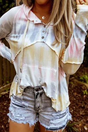 Chicindress Cute Colorful Tie-dye Hoodie
