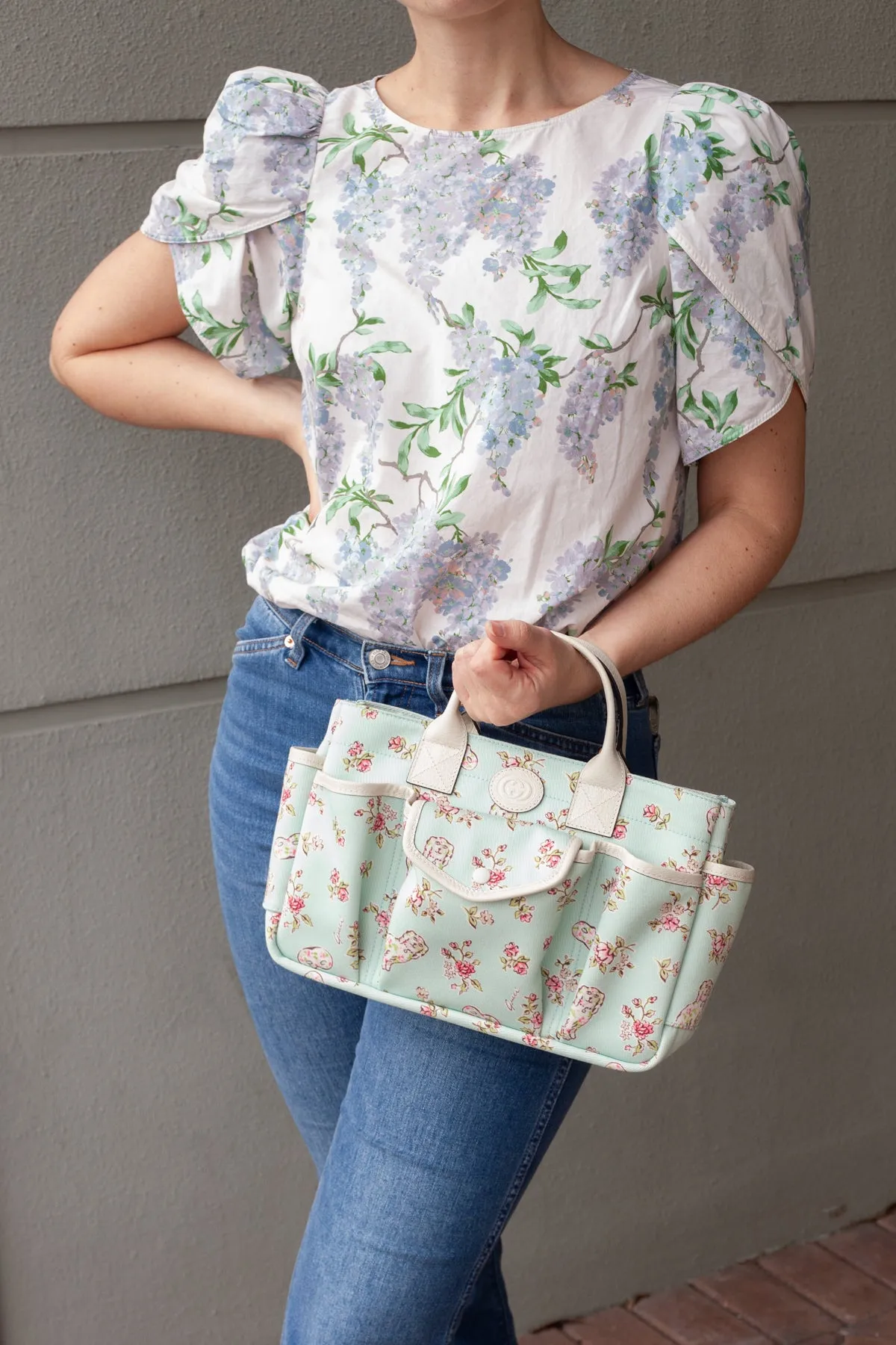 Children's Floral Print Tote Bag