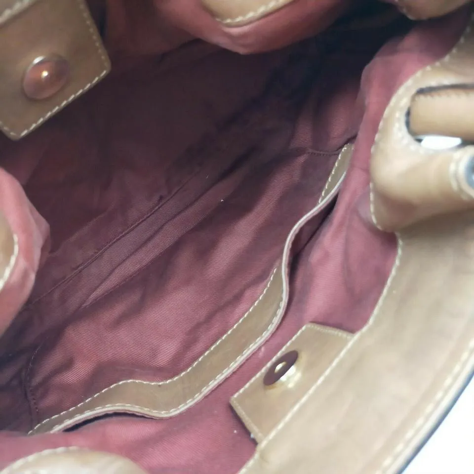 Chloe Brown Leather Victoria 2way Tote Bag  862109