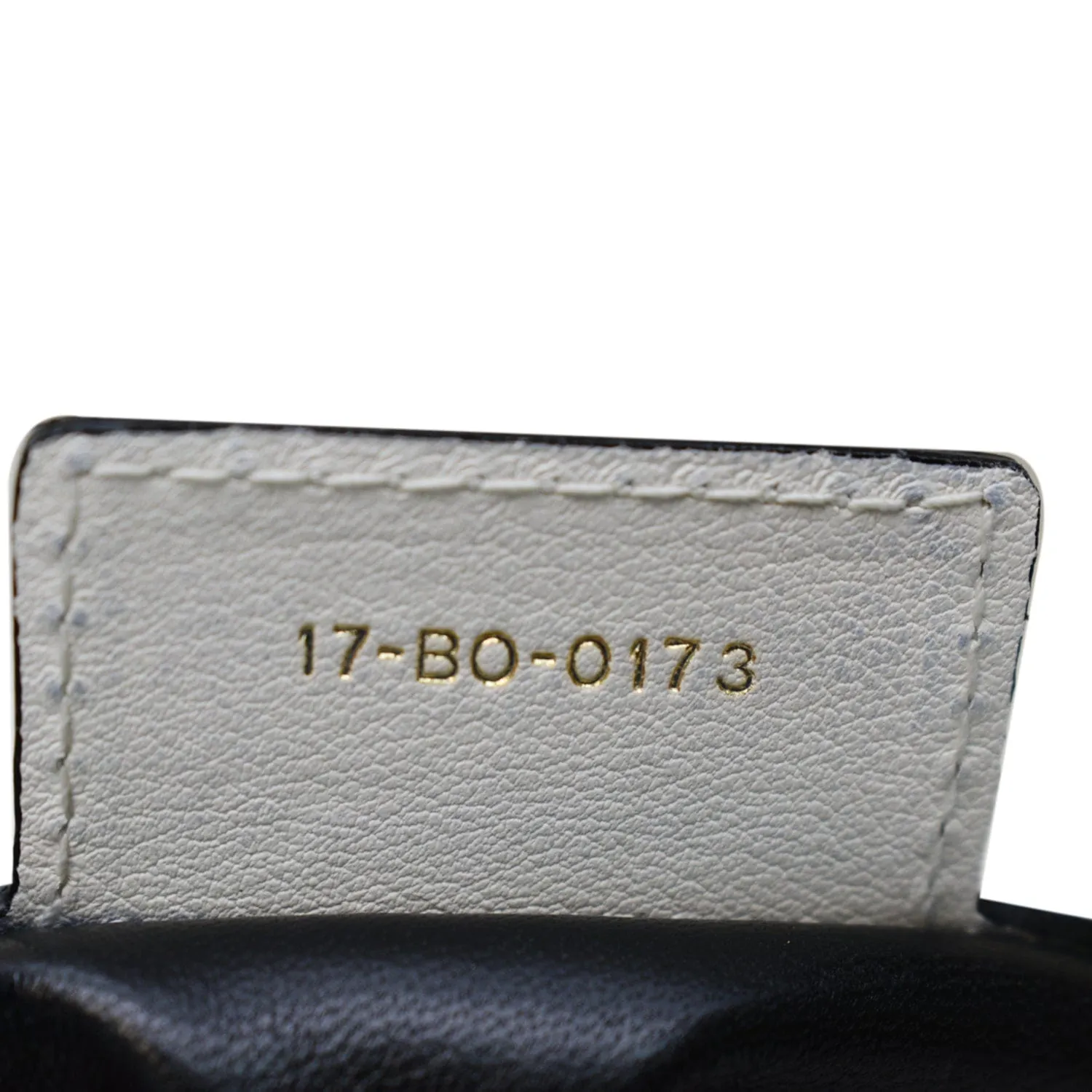 CHRISTIAN DIOR Diorling Medium Leather Shoulder Bag White/Black