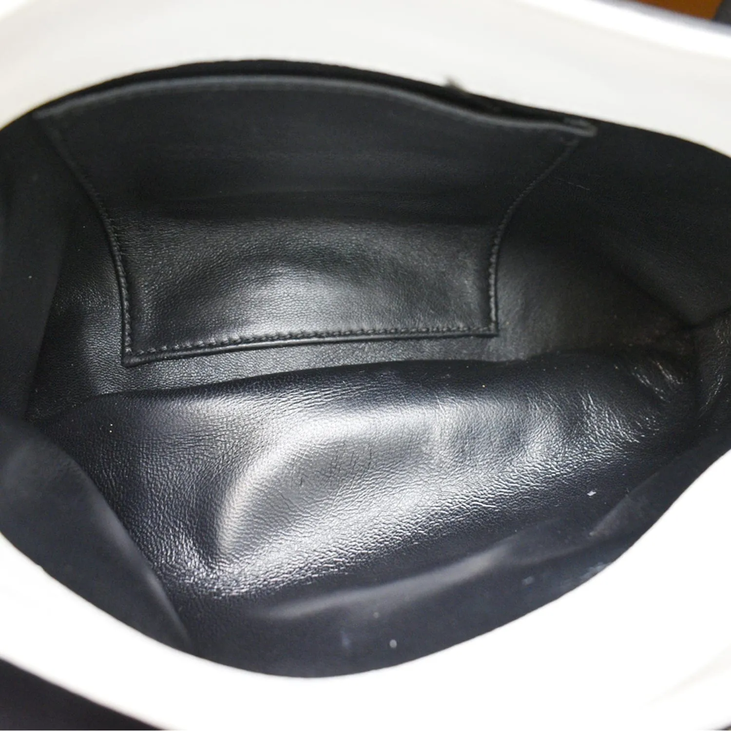 CHRISTIAN DIOR Diorling Medium Leather Shoulder Bag White/Black