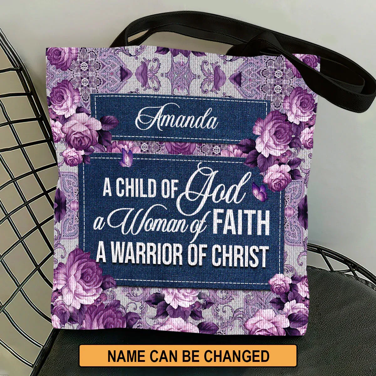 Christianart Designer Handbags, A Child Of God A Woman Of Faith, Personalized Gifts, Gifts for Women, Christmas Gift.