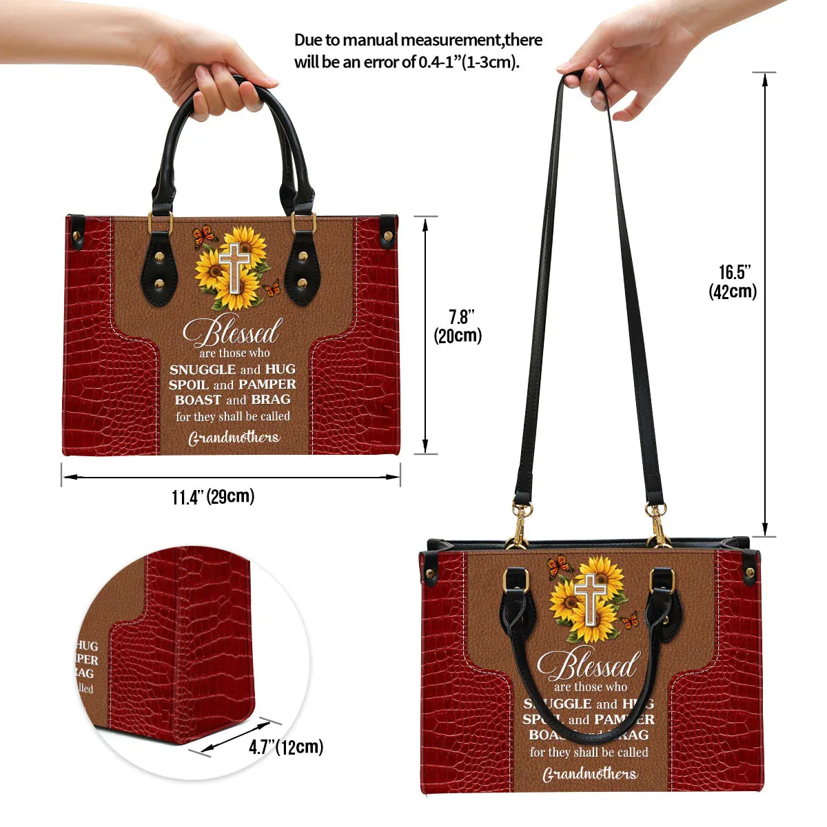 Christianart Designer Handbags, Blessed Are Those Who Spoil And Pamper, Personalized Gifts, Gifts for Women, Christmas Gift.