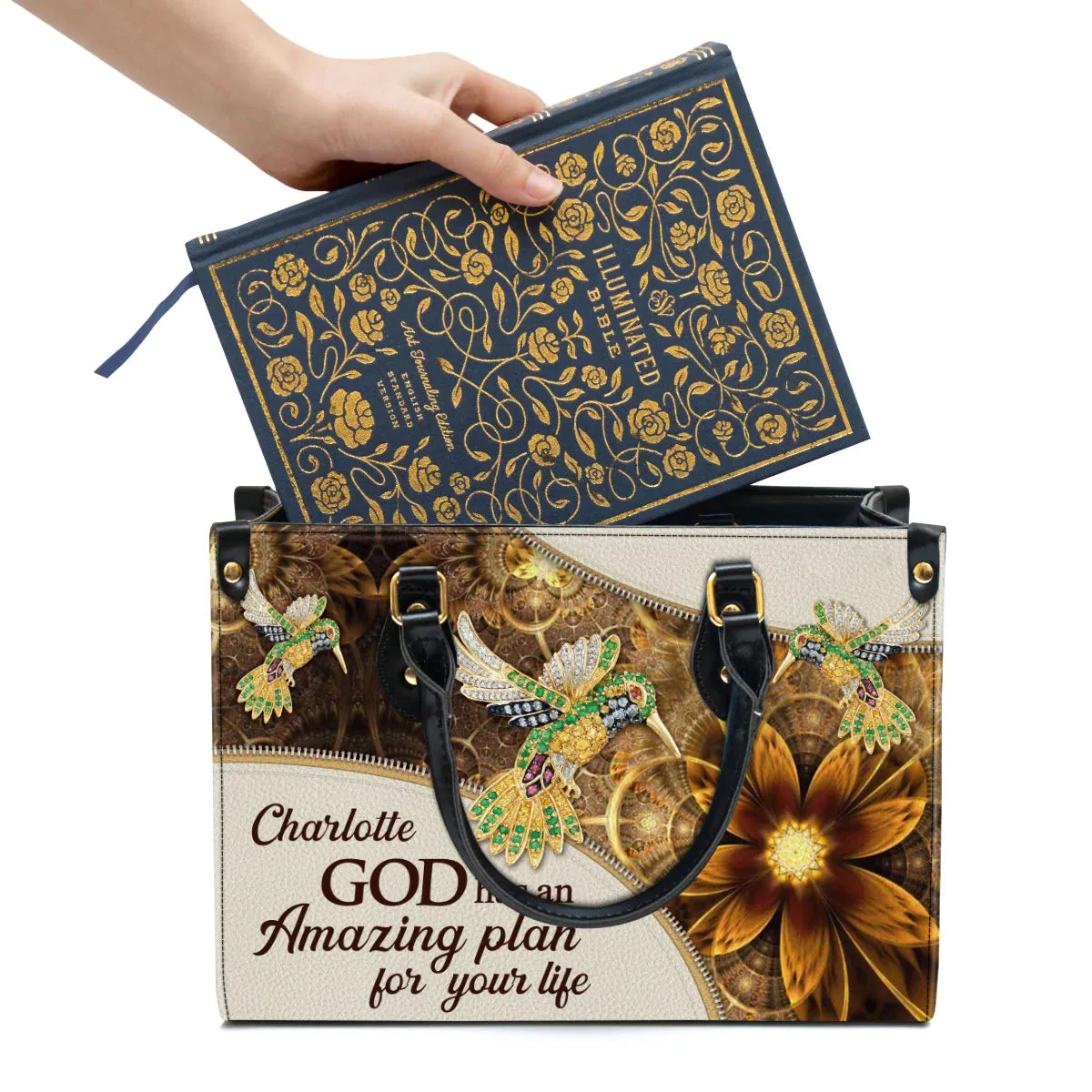 Christianart Designer Handbags, GOD Has An Amazing Plan For Your Life, Personalized Gifts, Gifts for Women.