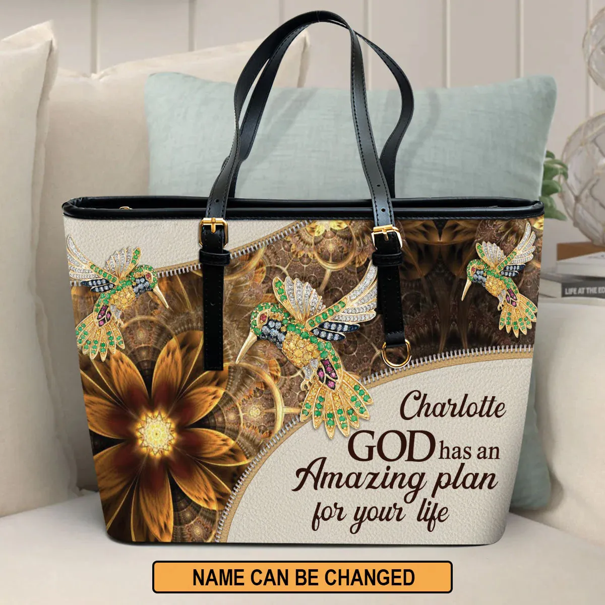 Christianart Designer Handbags, GOD Has An Amazing Plan For Your Life, Personalized Gifts, Gifts for Women.