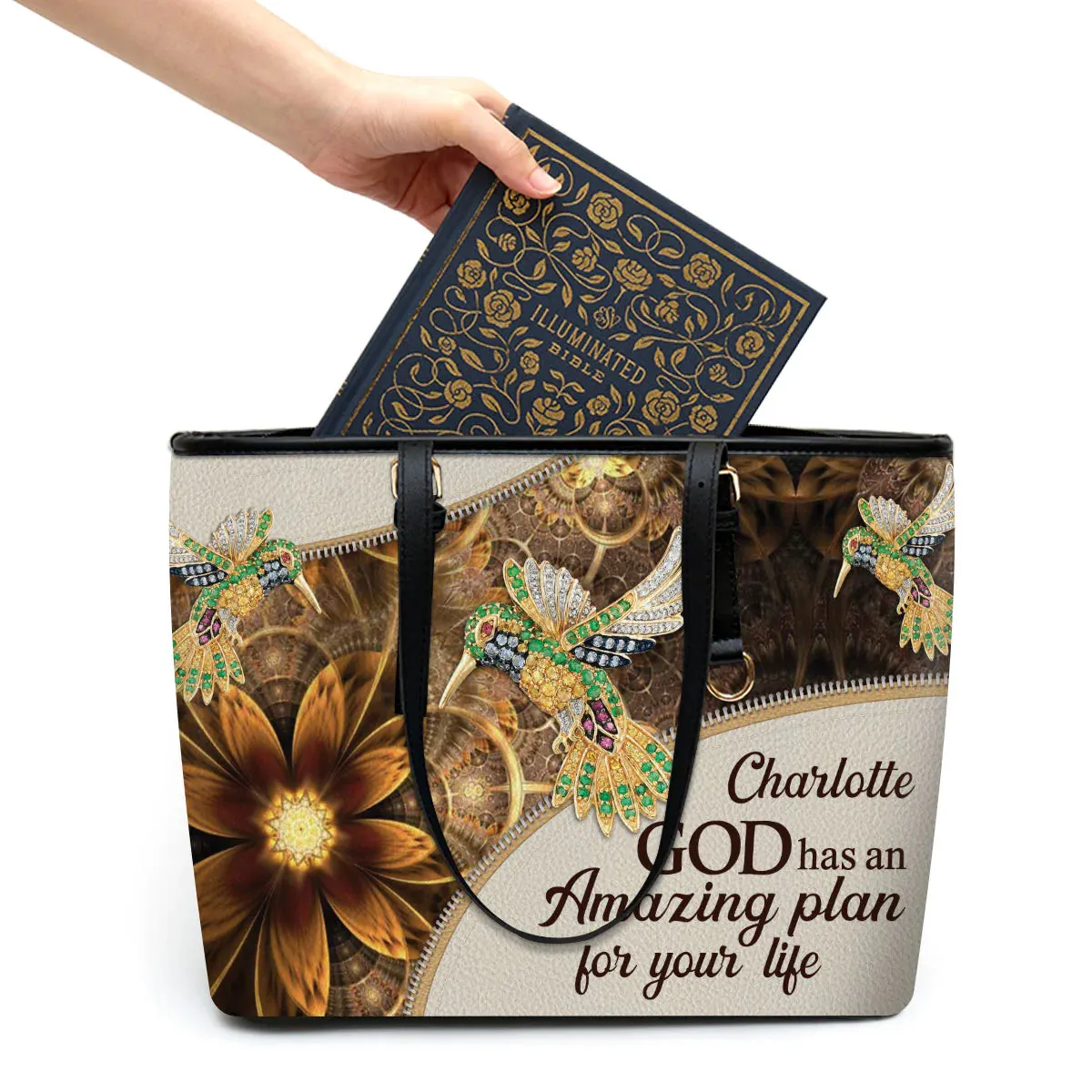 Christianart Designer Handbags, GOD Has An Amazing Plan For Your Life, Personalized Gifts, Gifts for Women.