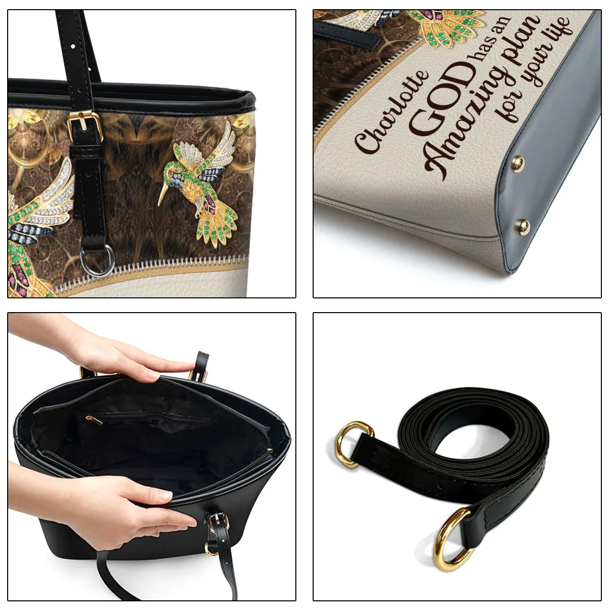 Christianart Designer Handbags, GOD Has An Amazing Plan For Your Life, Personalized Gifts, Gifts for Women.