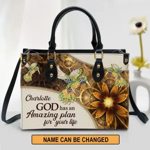 Christianart Designer Handbags, GOD Has An Amazing Plan For Your Life, Personalized Gifts, Gifts for Women.
