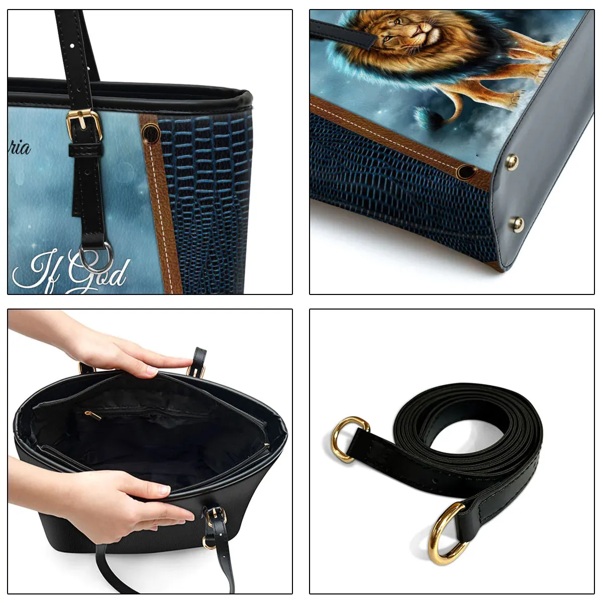 Christianart Designer Handbags, If God Is For Me Who Can Be Against Me Romans 8:31, Personalized Gifts, Gifts for Women.